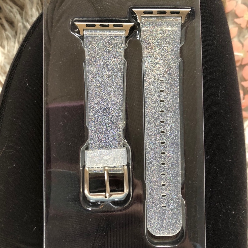 Clear glitter Apple Watch band 38mm